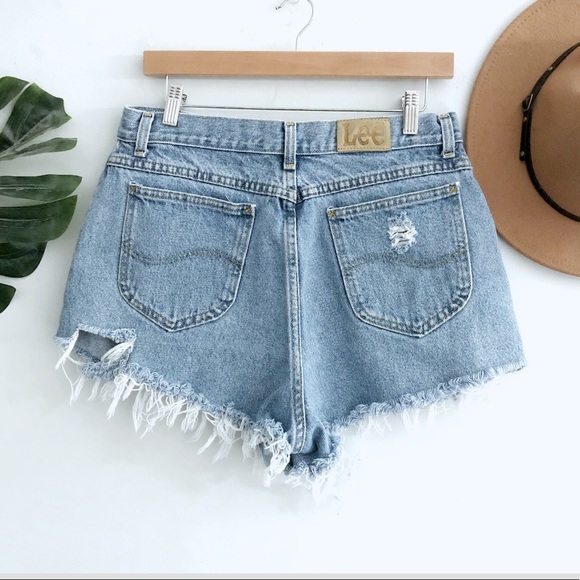 Womens Vintage Distressed Jean Shorts, Sexy Shorts - Picture 4 of 6